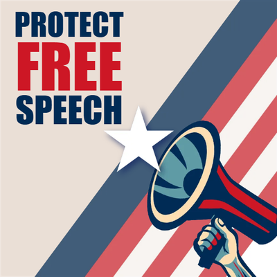 Custom Outdoor Mesh Banners Multiple Sizes Protect Free Speech