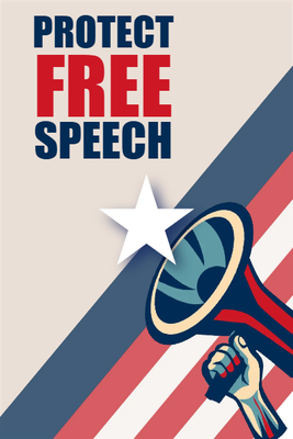 Custom Outdoor Mesh Banners Multiple Sizes Protect Free Speech