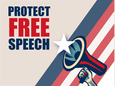 Custom Outdoor Mesh Banners Multiple Sizes Protect Free Speech