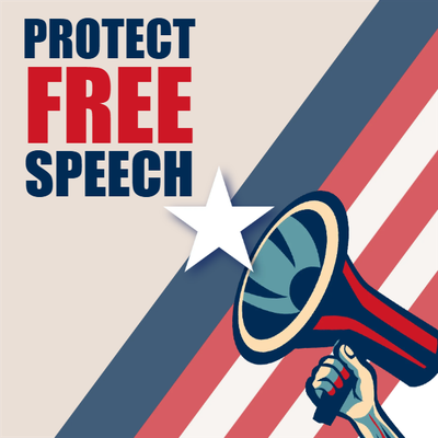 Custom Outdoor Mesh Banners Multiple Sizes Protect Free Speech