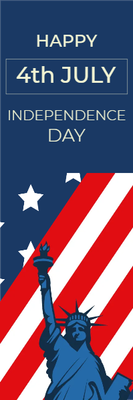 Custom Outdoor Mesh Banners Multiple Sizes Happy Independence Day