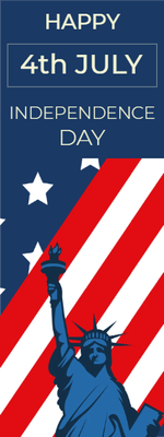 Custom Outdoor Mesh Banners Multiple Sizes Happy Independence Day