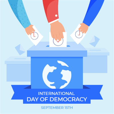 Custom Outdoor Mesh Banners Multiple Sizes Day Of Democracy