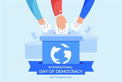 Custom Outdoor Mesh Banners Multiple Sizes Day Of Democracy