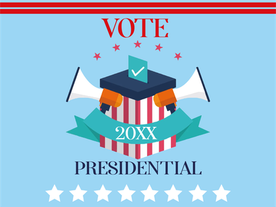 Custom Outdoor Mesh Banners Multiple Sizes Presidential 20XX