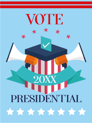 Custom Outdoor Mesh Banners Multiple Sizes Presidential 20XX