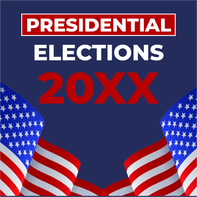 Custom Outdoor Mesh Banners Multiple Sizes Presidential Elections