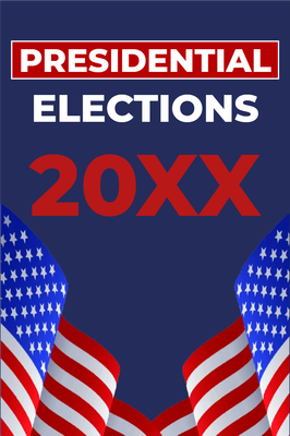 Custom Outdoor Mesh Banners Multiple Sizes Presidential Elections