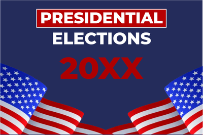 Custom Outdoor Mesh Banners Multiple Sizes Presidential Elections