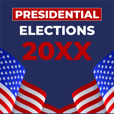 Custom Outdoor Mesh Banners Multiple Sizes Presidential Elections