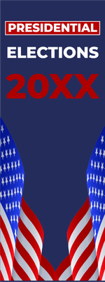 Custom Outdoor Mesh Banners Multiple Sizes Presidential Elections