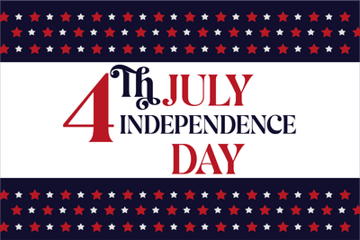 Custom Outdoor Mesh Banners Multiple Sizes Independence Day