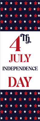 Custom Outdoor Mesh Banners Multiple Sizes Independence Day