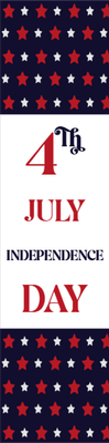 Custom Outdoor Mesh Banners Multiple Sizes Independence Day
