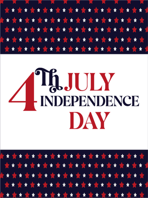 Custom Outdoor Mesh Banners Multiple Sizes Independence Day