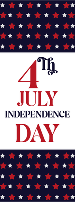 Custom Outdoor Mesh Banners Multiple Sizes Independence Day