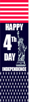 Custom Outdoor Mesh Banners Multiple Sizes 4th Independence Day