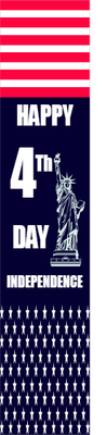Custom Outdoor Mesh Banners Multiple Sizes 4th Independence Day