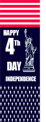 Custom Outdoor Mesh Banners Multiple Sizes 4th Independence Day