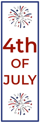 Custom Outdoor Mesh Banners Multiple Sizes Signs 4th Of July