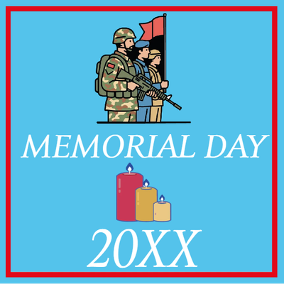 Custom Outdoor Mesh Banners Multiple Sizes Memorial Day 20XX