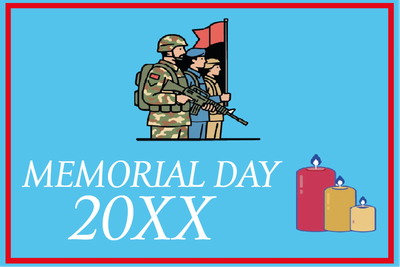 Custom Outdoor Mesh Banners Multiple Sizes Memorial Day 20XX
