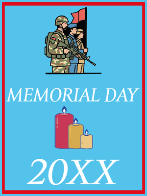 Custom Outdoor Mesh Banners Multiple Sizes Memorial Day 20XX