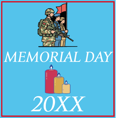 Custom Outdoor Mesh Banners Multiple Sizes Memorial Day 20XX