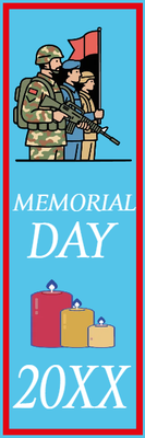 Custom Outdoor Mesh Banners Multiple Sizes Memorial Day 20XX