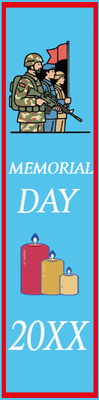 Custom Outdoor Mesh Banners Multiple Sizes Memorial Day 20XX