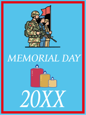 Custom Outdoor Mesh Banners Multiple Sizes Memorial Day 20XX
