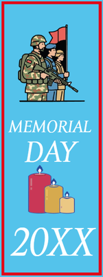 Custom Outdoor Mesh Banners Multiple Sizes Memorial Day 20XX