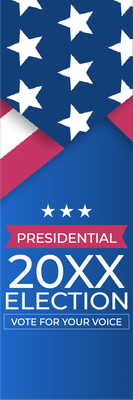 Custom Outdoor Mesh Banners Multiple Sizes Election 20XX