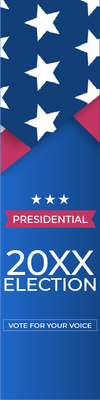 Custom Outdoor Mesh Banners Multiple Sizes Election 20XX