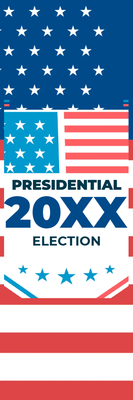 Custom Outdoor Mesh Banners Multiple Sizes Presidential 20XX