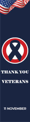 Custom Outdoor Mesh Banners Multiple Sizes Thank You Veterans