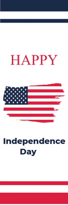 Custom Outdoor Mesh Banners Multiple Sizes Happy Independence Day