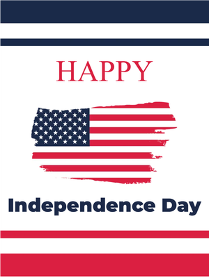 Custom Outdoor Mesh Banners Multiple Sizes Happy Independence Day