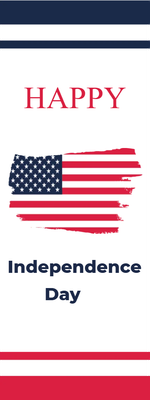 Custom Outdoor Mesh Banners Multiple Sizes Happy Independence Day