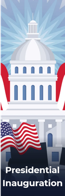 Custom Outdoor Mesh Banners Multiple Sizes Presidential Inauguration