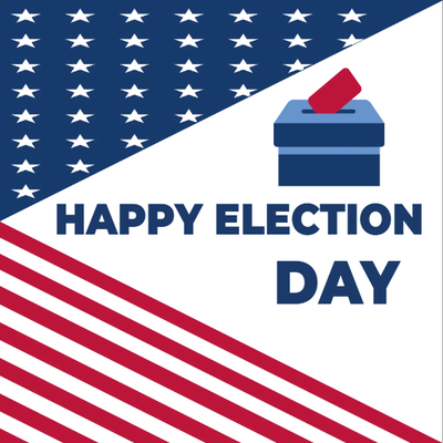 Custom Outdoor Mesh Banners Multiple Sizes Happy Election Day