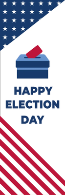 Custom Outdoor Mesh Banners Multiple Sizes Happy Election Day