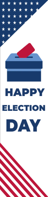 Custom Outdoor Mesh Banners Multiple Sizes Happy Election Day