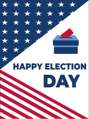 Custom Outdoor Mesh Banners Multiple Sizes Happy Election Day