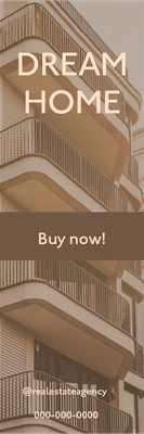 Custom Outdoor Mesh Banners Multiple Sizes Dream Home 1