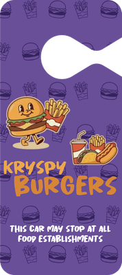 Custom Mirror Hangers Multiple Sizes Kryspy Burgers