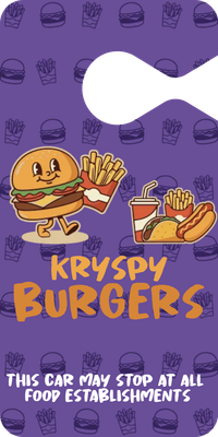 Custom Mirror Hangers Multiple Sizes Kryspy Burgers