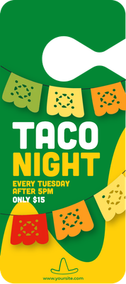 Custom Mirror Hangers Multiple Sizes Taco Night