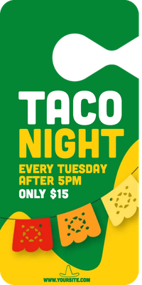 Custom Mirror Hangers Multiple Sizes Taco Night