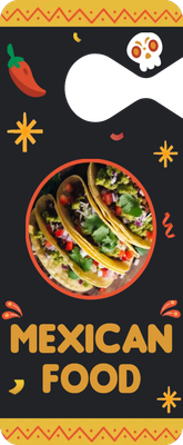 Custom Mirror Hangers Multiple Sizes Mexican Tacos